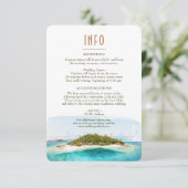 Fiji Island Destination Insert INFO Details Kaart (Staand voorkant)