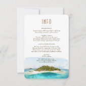 Fiji Island Destination Insert INFO Details Kaart (Voorkant)