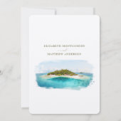 Fiji Island Melanesia Destination Wedding Kaart (Achterkant)