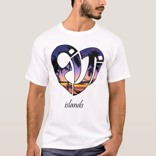 Fiji Island Sunset T-shirt (Voorkant)