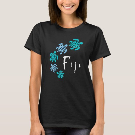 Fiji Islands Blue Turtle Fiji T-shirt (Voorkant)