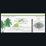 Fiji Islands Boarding Pass Wedding Kaart<br><div class="desc">Boarding Pass Travel Design voor uw bestemming bruiloft naar de Fiji-eilanden. Trendy Bright Lime Green en Ocean Blue met palmbomen. Bekijk onze winkel voor andere locaties. Als je een andere locatie of een kleurverandering of kaarten nodig hebt om mee te gaan met dit thema, stuur dan een e-mail naar paula@labellarue.com...</div>