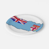 Fiji Islands Flag Papieren Bordje (Gekanteld)