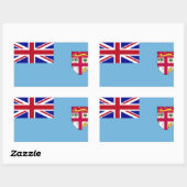 Fiji Islands Flag Rechthoekige Sticker (Vel)