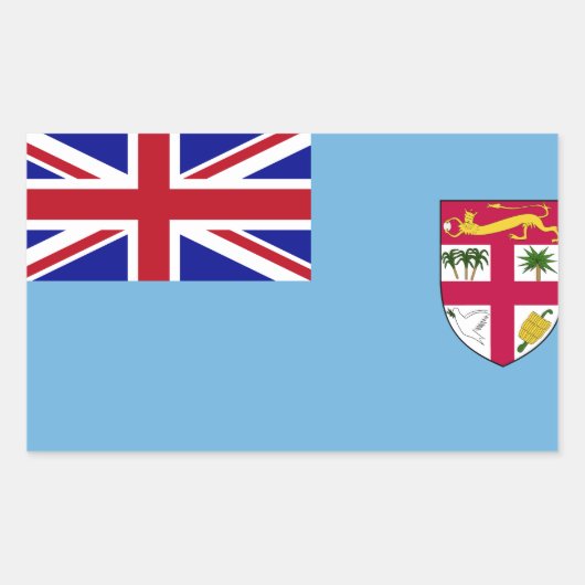 Fiji Islands Flag Rechthoekige Sticker (Voorkant)