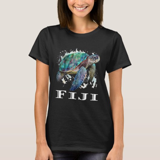 Fiji Islands Sea Turtle Fiji T-shirt (Voorkant)