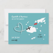 Fiji Islands Wedding Destination Save the Date (Voorkant)