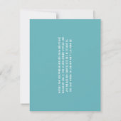 Fiji Islands Wedding Destination Save the Date (Achterkant)