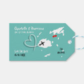 Fiji Islands Wedding Destination Save the Date Cadeaulabel (Voorkant (Horizontaal))