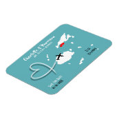 Fiji Islands Wedding Destination Save the Date Magneet (Linkerzijde)