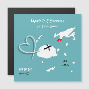 Fiji Islands Wedding Destination Save the Date Magnetische Uitnodiging