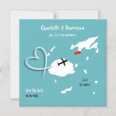 Fiji Islands Wedding Destination Save the Date Magnetische Uitnodiging (Voorkant)