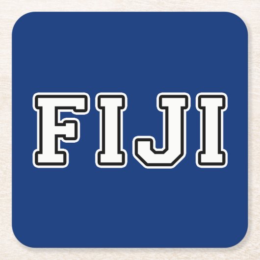 Fiji Kartonnen Onderzetters (Voorkant)