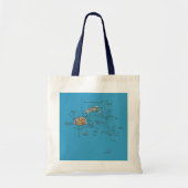 Fiji Map Bag Tote Bag (Voorkant)