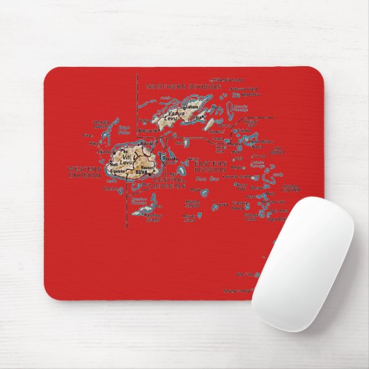 Fiji Map Mousepad Muismat (Met muis)
