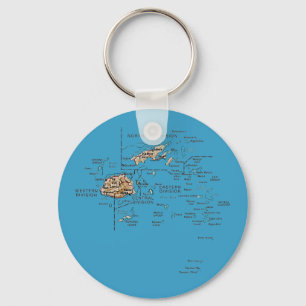 Fiji Map Sleutelhanger