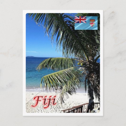 Fiji - Matamanoa - strand - Briefkaart (Voorkant)