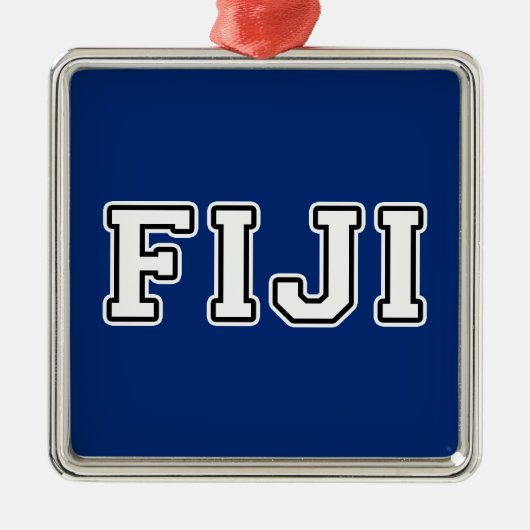 Fiji Metalen Ornament (Voorkant)