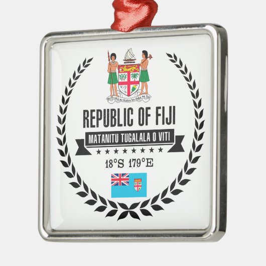 Fiji Metalen Ornament (Links)