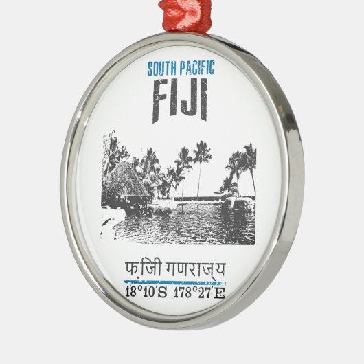 Fiji Metalen Ornament (Links)