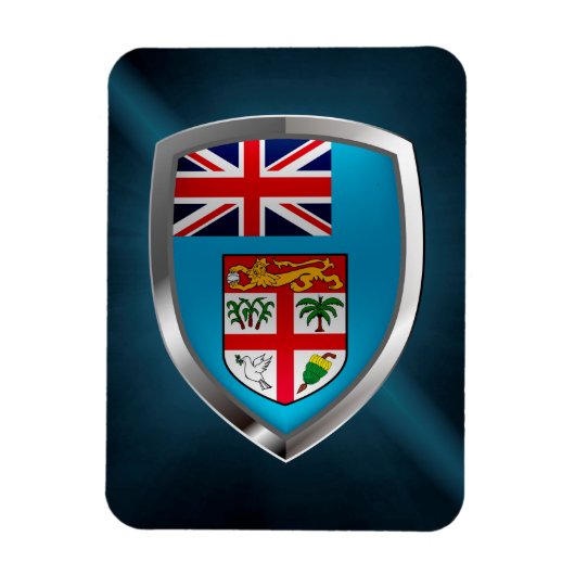 Fiji Mettalic Emblem Magneet (Verticaal)