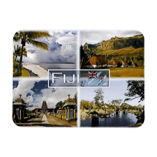 Fiji - Mozaïek - Magneet (Horizontaal)