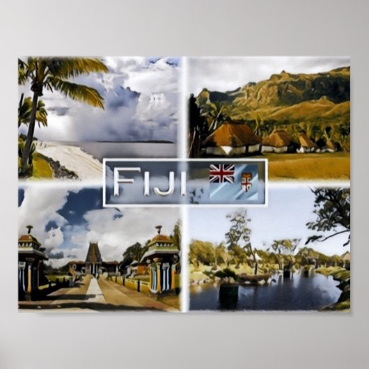 Fiji - Mozaïek - Poster (Voorkant)