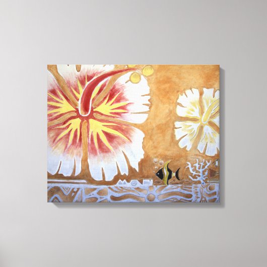 Fiji, muurschildering. canvas afdruk (Voorkant)