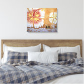 Fiji, muurschildering. canvas afdruk (Insitu (Slaapkamer))