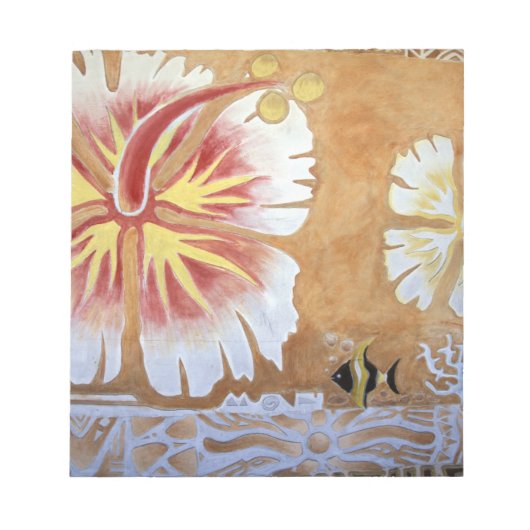 Fiji, muurschildering. notitieblok (Voorkant)