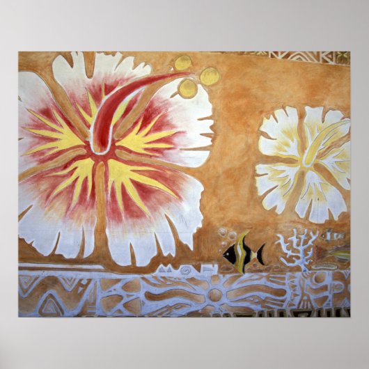 Fiji, muurschildering. poster (Voorkant)