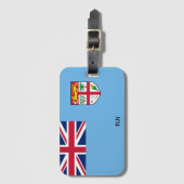 Fiji National Flag Patriotic Bagagelabel (Voorkant (verticaal))