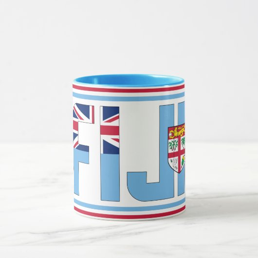 Fiji National Flag Patriotic Coffee Mok (Midden)