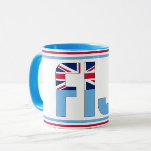Fiji National Flag Patriotic Coffee Mok