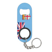 Fiji National Flag Patriotic Mini Flessenopener (Achterkant)