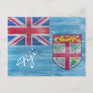 Fiji noodlijdende vlag briefkaart