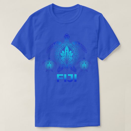  Fiji Ocean Blue Zee Turtle Souvenirs T-shirt (Design voorkant)