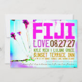 FIJI ONE Destination Invitation Kaart (Voorkant)