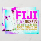 FIJI ONE Destination Invitation Kaart (Voorkant / Achterkant)