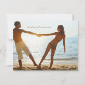FIJI ONE sparen de Bestemming van de Datum Save The Date (Achterkant)