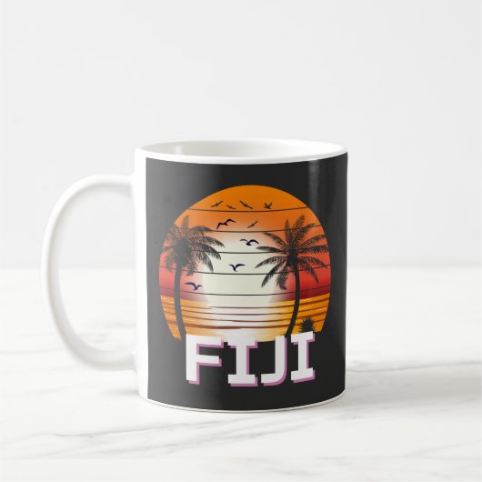 Fiji  Palm Trees Summer Beach Koffiemok (Links)