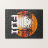 Fiji  Palm Trees Summer Beach Legpuzzel (Horizontaal)