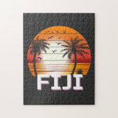 Fiji  Palm Trees Summer Beach Legpuzzel (Verticaal)