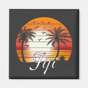 Fiji Palm Trees Summer Beach Magneet