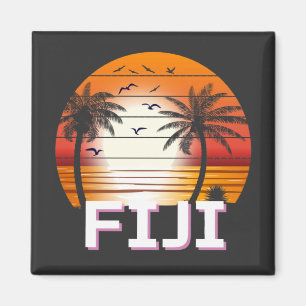 Fiji  Palm Trees Summer Beach Magneet