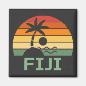 Fiji Palm Trees Summer Beach Magneet (Voorkant)