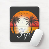  Fiji Palm Trees Summer Beach Muismat (Met muis)
