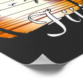 Fiji Palm Trees Summer Beach Poster (Hoek)