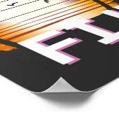 Fiji  Palm Trees Summer Beach Poster (Hoek)