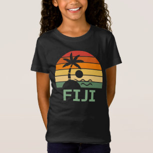 Fiji  Palm Trees Summer Beach T-shirt